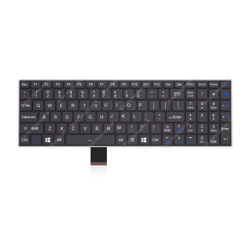 Teclado empotrable - K-TEK-V340KP-FN-BL-FC-SC-DM-DWP - Key Technology China Limited - con interruptores de tijera / 103 teclas / para aplicaciones aeroespaciales