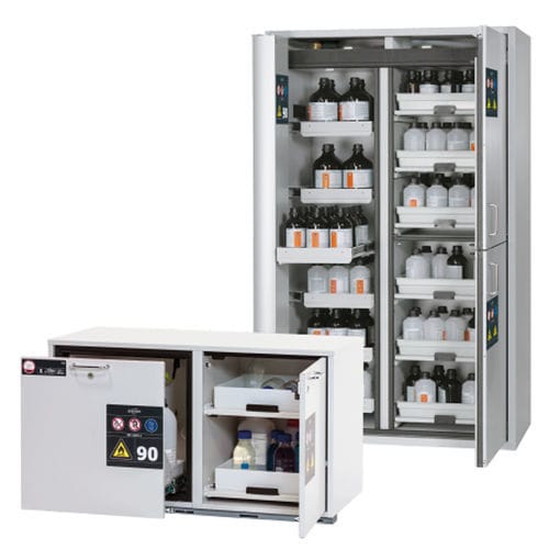 Armario de almacenamiento - K-LINE - asecos GmbH - de seguridad / de suelo / con puertas dobles