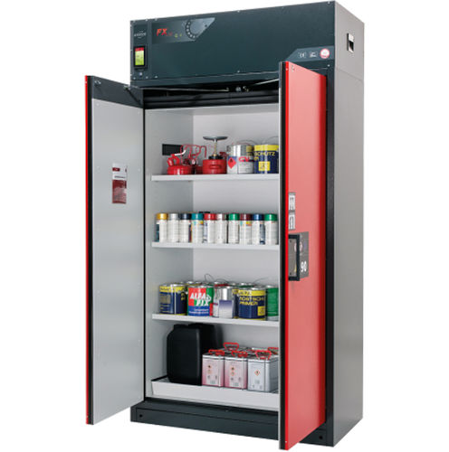 Armario de almacenamiento - FX-LINE - asecos GmbH - de seguridad / de suelo / de 2 puertas