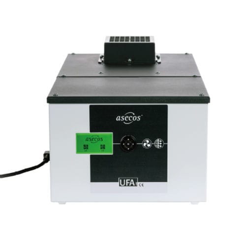 Cárter de filtro de carbón activado - UFA.025.030 - asecos GmbH - para aire / de material plástico / de acero
