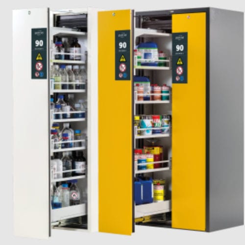 Armario de almacenamiento - V-MOVE-90 - asecos GmbH - de seguridad / de suelo / con cajones