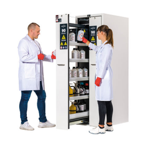 Armario de almacenamiento - V-CLASSIC-90 MULTIRISK - asecos GmbH - de seguridad / de suelo / con 2 cajones