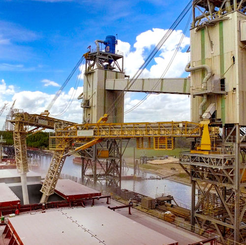 Cargador de barcos para productos a granel - Bühler Group