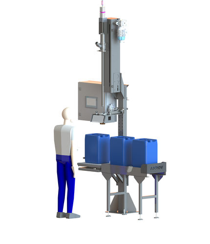 Llenadora semiautomática - LSG - AiCROV - para botellas de plástico / de botes / de latas
