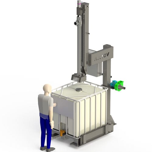 Llenadora semiautomática - LSC - AiCROV - IBC / de líquidos / ponderal