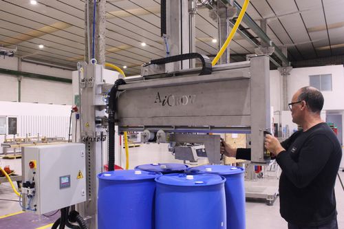 Llenadora semiautomática - SP2 - AiCROV - de barriles / para botellas de plástico / de botes