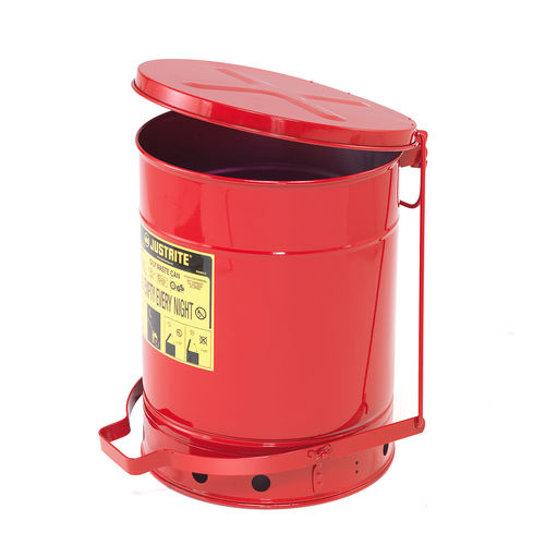 Cubo de basura de acero - 31100 - AJ Produkter - de residuos industriales / con tapa / de pedal