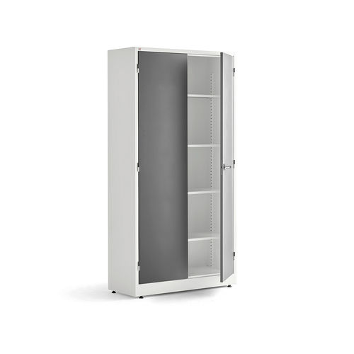 Armario de almacenamiento - 10363 - AJ Produkter - de suelo / con estantes / con puertas dobles