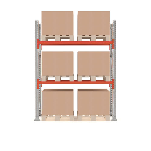 Sistema de estanterías para depósito de almacenamiento - 23701 - AJ Produkter - ajustable / con paleta / de acero
