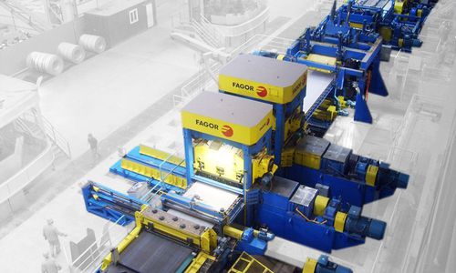 Línea de corte transversal para aluminio - Fagor Arrasate S.Coop. - de placas / de bobinado / automática
