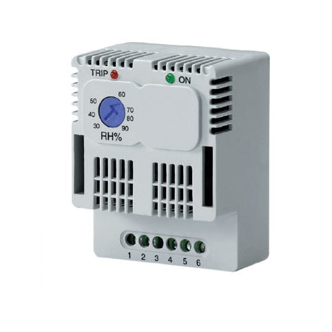 Termo-higrostato electrónico - EUH series - Alfa Electric - en riel DIN / con indicador LED