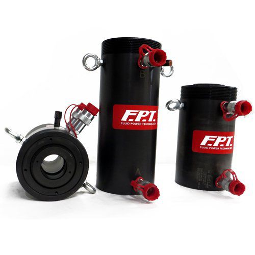 Cilindro con émbolo hueco - CRI-FO series - FPT Fluid Power Technology - hidráulico / de doble efecto / para altas temperaturas