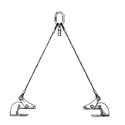 Pinza de elevación para chapas - LJR  - SAPEM - horizontal / para altas cargas