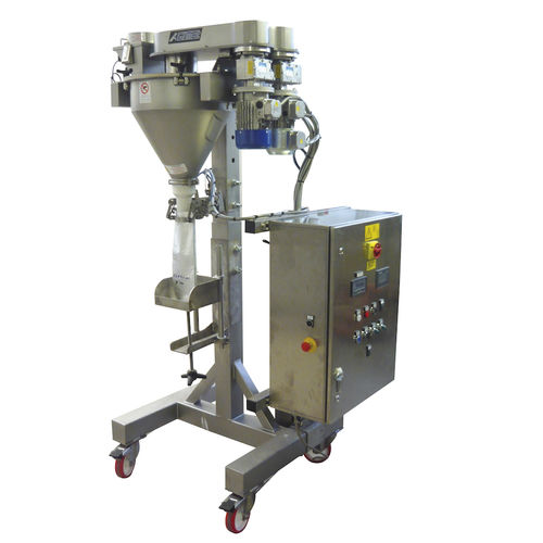 Llenadora semiautomática - GIMAT SRL - de bolsas / de latas / para polvo