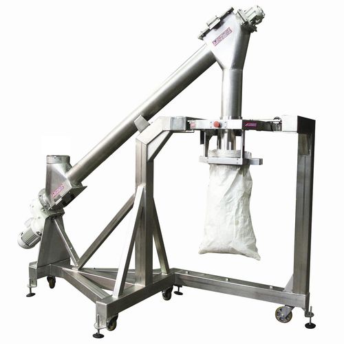 Llenadora semiautomática - GIMAT SRL - para bolsas abiertas / móvil