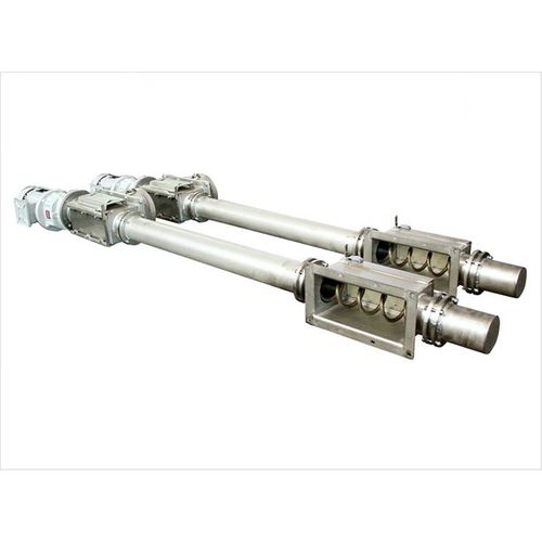 Transportador de tornillo - TRS 101/110 - GIMAT SRL - de espiral de dos vías / de descarga / de acero inoxidable