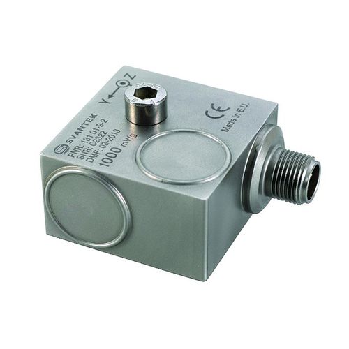 Acelerómetro triaxial - SV 84  - SVANTEK Sp. z o.o. - piezoeléctrico / hermético / industrial