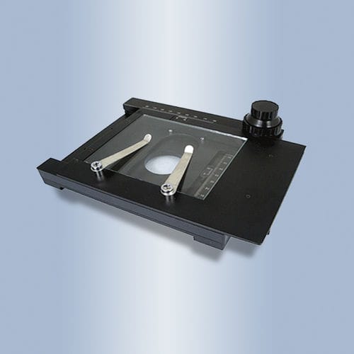 Platina de posicionamiento XY - 045-100130-01 - OPTO - manual / 2 ejes / compacta