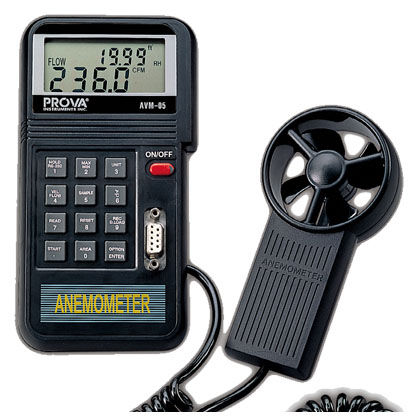Termo-anemómetro de hélice - AVM-0 series - TES Electrical Electronic Corp. - portátil / digital / alimentado por batería