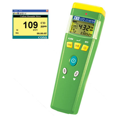 Instrumento de medición de la calidad del aire CO - TES-137 series - TES Electrical Electronic Corp. - portátil / RS-232 / con visualización