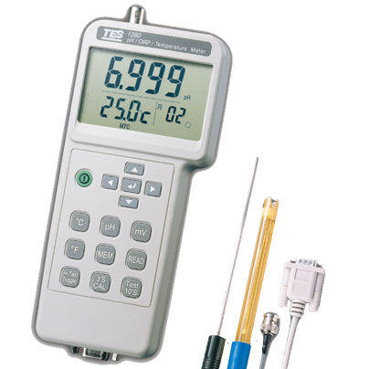 Aparato de medición temperatura - TES-1380K - TES Electrical Electronic Corp. - pH/redox / digital / portátil