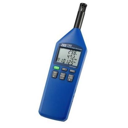 Termo-higrómetro con pantalla LCD - TES-1162 - TES Electrical Electronic Corp. - portátil de mano / temperatura / humedad relativa