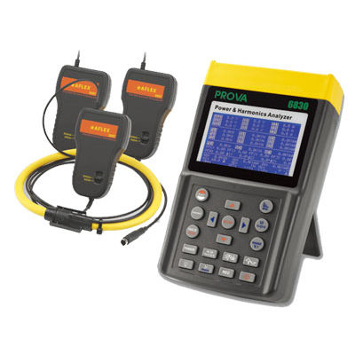 Analizador de red eléctrica - PROVA 6830A - TES Electrical Electronic Corp. - de potencia / de tensión / de factor de potencia