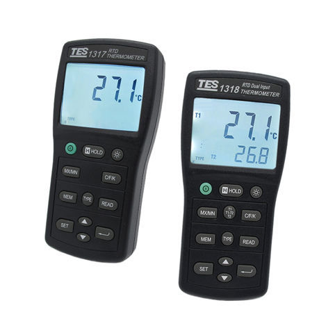 Termómetro RTD - TES-131 series - TES Electrical Electronic Corp. - platino / con pantalla LCD / °C