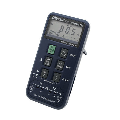 Termómetro de termopar - TES-1307 - TES Electrical Electronic Corp. - con pantalla LCD / °C / °F