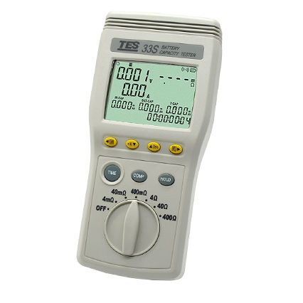Comprobador de impedancia de batería - TES-33S - TES Electrical Electronic Corp. - de tensión / antirrobo / de temperatura