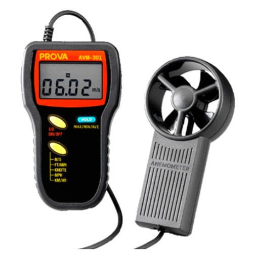 Anemómetro de hélice - AVM-30 series - TES Electrical Electronic Corp. - digital / portátil / USB
