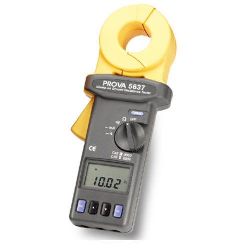 Comprobador de resistencia de tierra - PROVA 5637 - TES Electrical Electronic Corp. - de masa / de cables / para sistema de alimentación