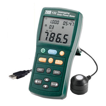 Dispositivo de medición de potencia digital - TES-132 - TES Electrical Electronic Corp. - portátil / USB / para aplicaciones fotovoltaicas
