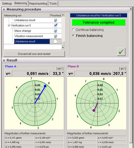 Software de interfaz - VM-BAL - Metra Mess- und Frequenztechnik in Radebeul e.K. - de equilibrado / de instrumental