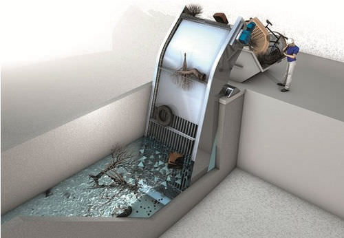Reja de desbaste con barrotes - TrashMax® - Huber Technology - para el tratamiento de aguas residuales / gruesa
