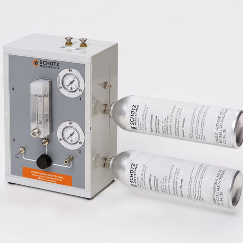Estación de prueba de sensibilidad del caudal - PS 203 - Schütz GmbH Messtechnik - semiautomática / para detector de gas
