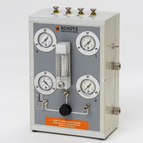Estación de prueba de sensibilidad del caudal - PS 403 - Schütz GmbH Messtechnik - semiautomática / para detector de gas