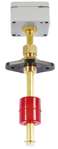Interruptor de nivel de flotador magnético - TSEM - Engler Steuer-Mess- und Regeltechnik - para líquidos / con brida / con sensor de temperatura
