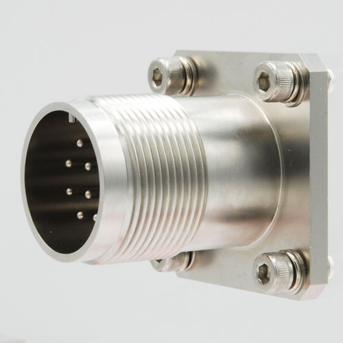 Conector de interconexión - HG31S-S01-10P-18-1 - GLOBETECH INC - de alimentación eléctrica / cuadrado / con brida