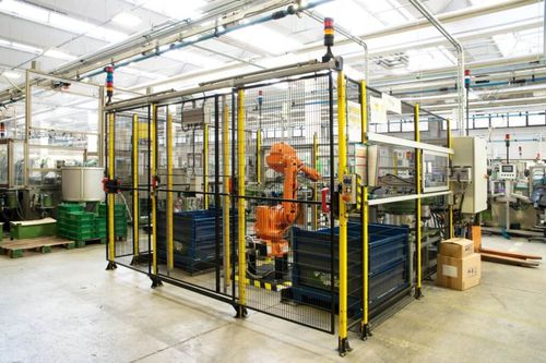 Capó de protección para línea robotizada - Satech Safety Technology spa - de máquina universal