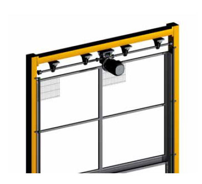 Puerta corredera - Satech Safety Technology spa - de metal / para interior / industrial