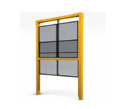 Puerta corredera - Satech Safety Technology spa - de metal / para interior / industrial