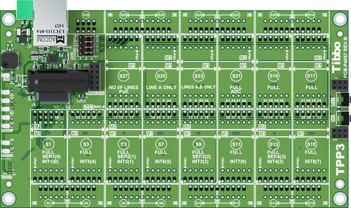 Circuito impreso para controlador modular programable - (TPP3) Gen 2 - Tibbo Technology