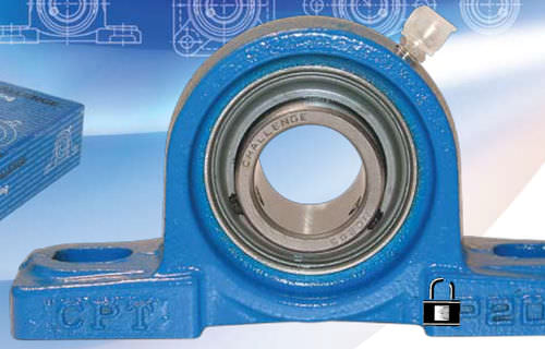 Soporte con rodamiento con brida - Challenge Power Transmission Plc - de rodillos / de metal
