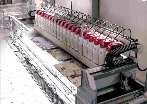 Máquina pulidora para granito - Tetrix - Breton SpA | Advanced technologies and materials - para losas / de esmerilado