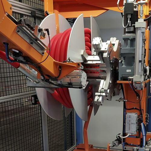 Enrollador-bobinador de bobinas - EDI32 - MECASOFT - de tubos flexibles / automático / no especificado