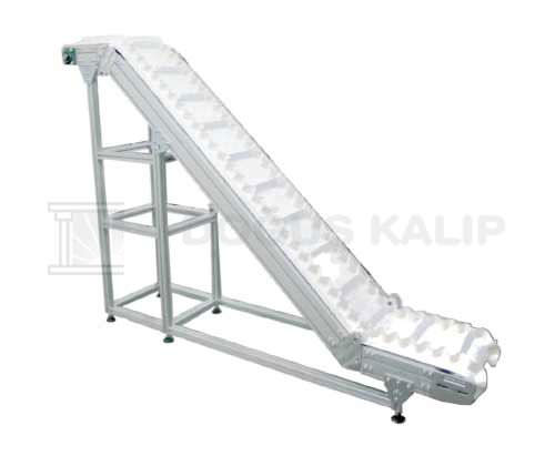 Transportador de banda - Z Elavator Conveyors - Dogus Kalip Metal ve Form San. Dis Tic. Ltd. Sti. - inclinado / de transporte