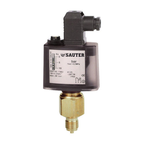 Presostato para líquido - DSA14 series - Fr. Sauter AG - para vapor / para gas / de latón