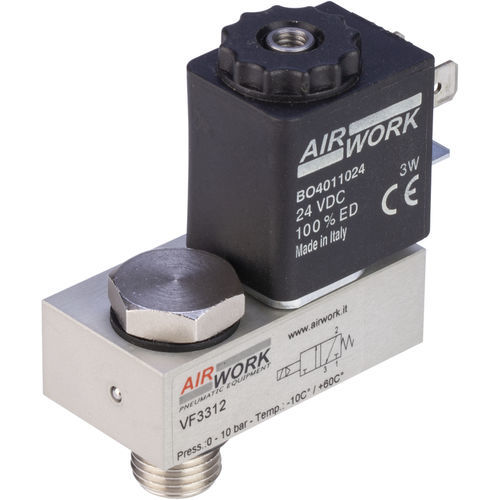 Electroválvula para cilindro - VF series - A&T Fluid solutions - de acción directa / de 3 vías / NC