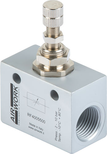 Regulador de caudal volumétrico - RF series - A&T Fluid solutions - neumático / para aire / manual